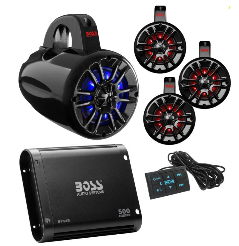 Boss Audio Systems UTV Marine Stereo Package UNI4RGB UNI4RGB User 1