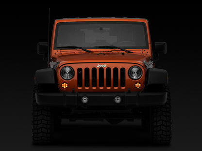 Raxiom 07-18 Jeep Wrangler JK Axial Series LED Front Turn Signals (Smoked) J119943 J119943 Photo - Close Up