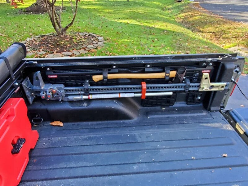BuiltRight Industries 2020+ Jeep Gladiator Driver/Passenger Small Bedside Rack 102113 102113 Photo - lifestyle view