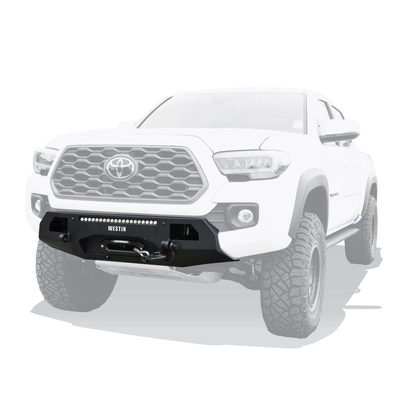 Westin 16-23 Toyota Tacoma Pro-Series Mid Width Front Bumper - Textured Black 58-311045 58-311045 Photo - Mounted