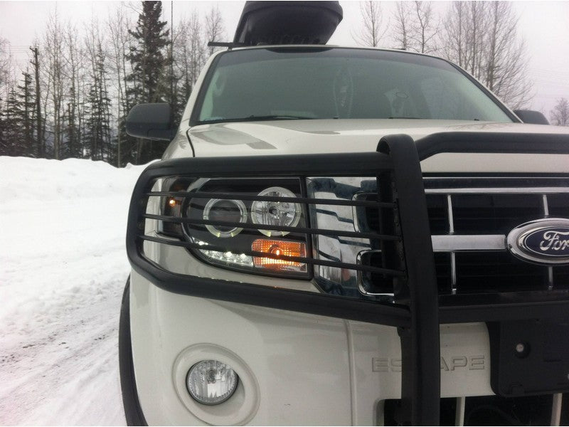 Spyder Ford Escape 08-12 Projector Headlights Halogen Model Only - DRL Black PRO-YD-FES08-DRL-BK 5074225 5074225 User 1