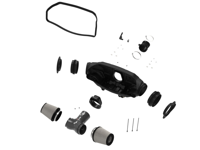 aFe 2020 Corvette C8 Track Series Carbon Fiber Cold Air Intake System With Pro DRY S Filters 57-10013D 57-10013D Photo - Unmounted