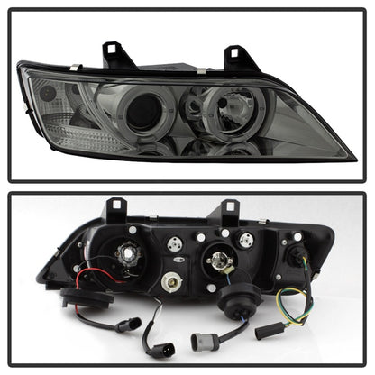 Spyder BMW Z3 96-02 Projector Headlights LED Halo Smoke High H1 Low H1 PRO-YD-BMWZ396-HL-SM 5009104 5009104 Photo - Unmounted
