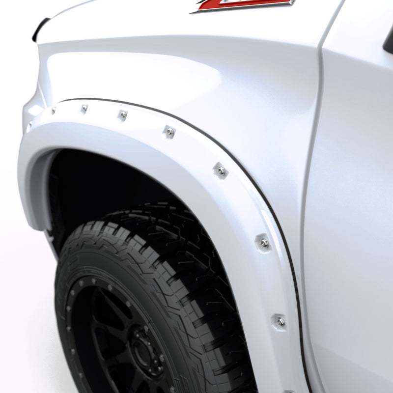 EGR 2023+ Chevrolet Silverado 1500 Bolt-On Look Fender Flares - Summit White (Set of4) 791654-GAZ 791654-GAZ Photo - Close Up