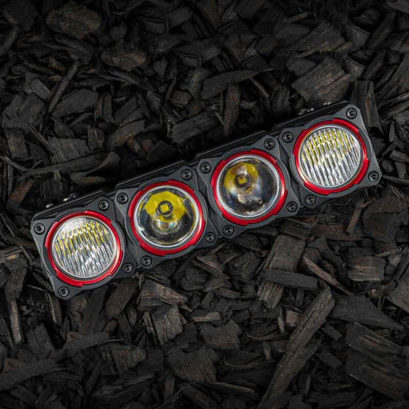 KC HiLiTES FLEX ERA LED Light Bar Bezel Kit for 10in. Segments - Red 30579 30579 Photo - lifestyle view