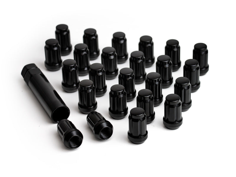 ICON Alloys Lug Nut Kit Black - 1/2in - 24 Lug Nuts w/ Key 89122024B 89122024B Photo - Primary