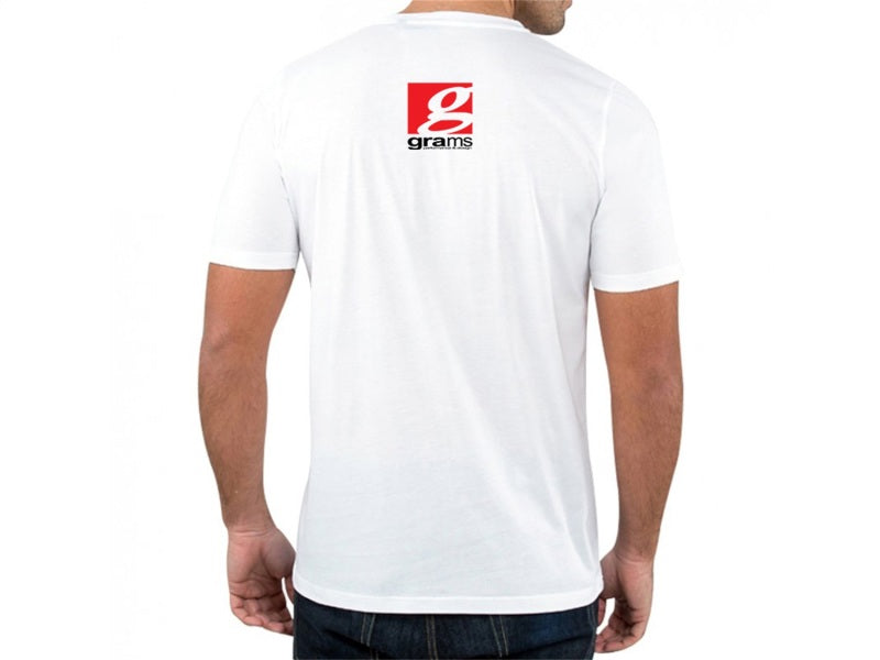 Grams Performance and Design Logo White T-Shirt - L G35-99-6021 G35-99-6021 Photo - Mounted