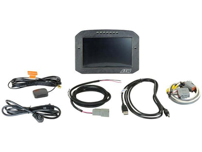 AEM CD-7LG Carbon Logging Flush Digital Dash Display w/ Internal 20Hz GPS & Antenna 30-5703F 30-5703F Photo - Primary