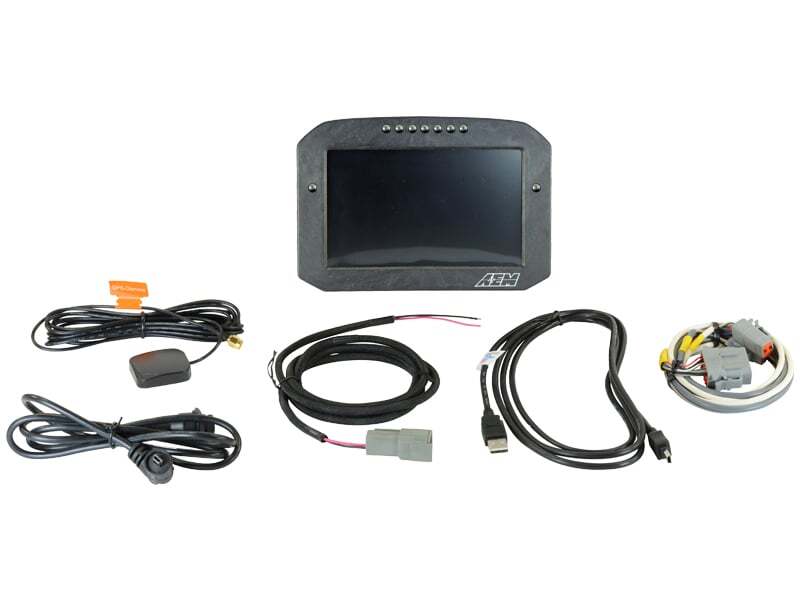 AEM CD-7LG Carbon Logging Flush Digital Dash Display w/ Internal 20Hz GPS & Antenna 30-5703F 30-5703F Photo - Primary