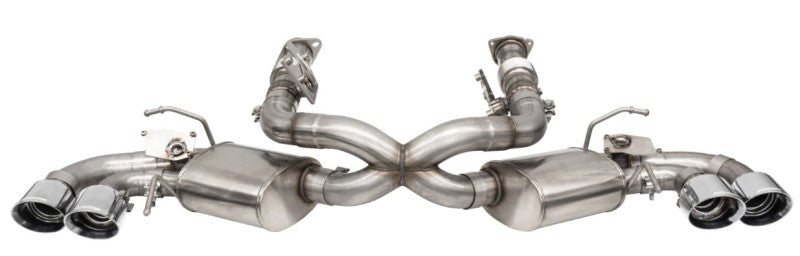 Corsa 2020 Corvette C8 3in Valved Cat-Back 4.5in Pol Quad Tips - Fits Factory Perf Exhaust w/ AFM 21100 21100 User 1