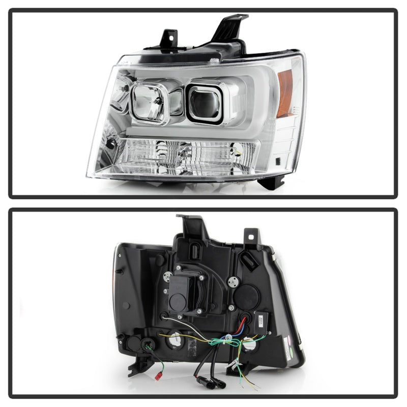 Spyder 07-14 Chevy Suburban/Tahoe V2 Projector Headlights LED Turn Sig Chrome PRO-YD-CSUB07V3-SB-C 5086235 5086235 Photo - Unmounted