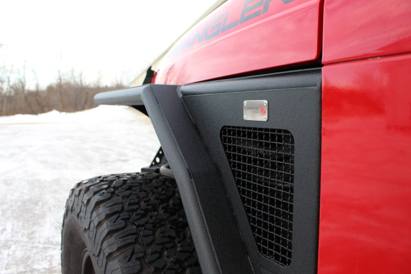 Fishbone Offroad 97-06 Jeep Wrangler Steel Tube Fender Front/Rear - Blk Txtred Pwdercoat (Set Of 4) FB23029 FB23029 Photo - lifestyle view