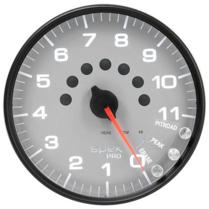 AutoMeter Gauge Tachometer 5in. 11K RPM W/Shift Light & Peak Mem Silver/Black Spek-Pro P23922 P23922 User 2