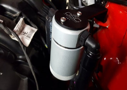 J&L 2015-2023 Ford Mustang EcoBoost Driver Side Oil Separator 3.0 - Clear Anodized 3029D-C 3029D-C Photo - Close Up
