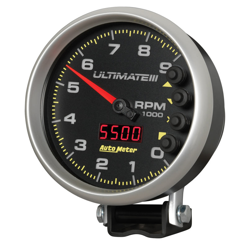 Autometer 5 inch Ultimate III Playback Tachometer 9000 RPM - Black 6887 6887 User 2