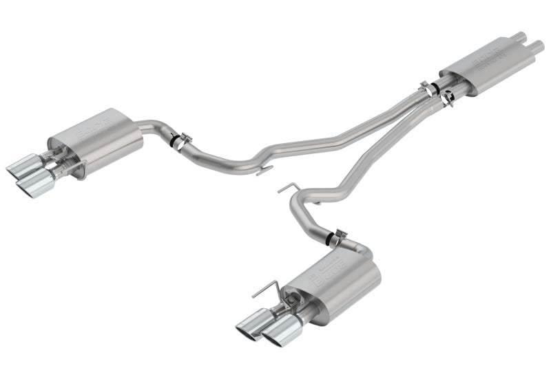 Borla 2018-2022 Ford Mustang GT Cat-Back Exhaust System Touring- Rolled Polished Tips 1014045 1014045 Photo - Primary