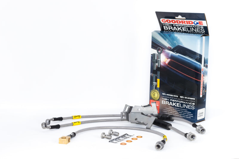 Goodridge 08-13 Chevrolet Silverado (w/ Rear Drum w/o Active Brake Control) SS Brake Lines 14125 14125 Photo - Primary