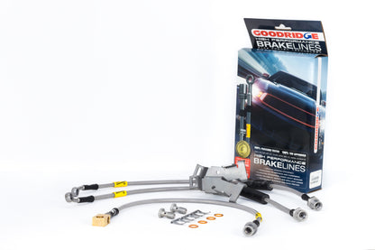 Goodridge 08-13 Chevrolet Silverado (w/ Rear Drum w/o Active Brake Control) SS Brake Lines 14125 14125 Photo - Primary