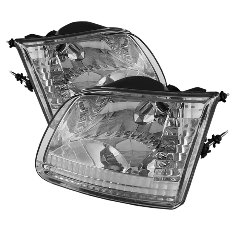SPYDER Xtune Ford F150 97-03 / Expedition 97-02 Crystal Headlights Chrome HD-JH-FF15097-C 5070364 5070364 Photo - Primary