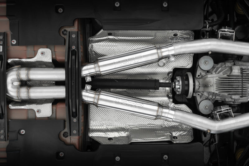 MBRP 17-21 Charger 5.7/6.1/6.4L 3in Dual Rear Exit SS Catback Exhaust w/ Carbon Fiber Tips S71173CF S71173CF Photo - Mounted