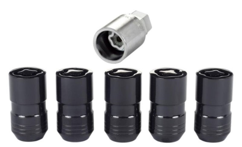 McGard Wheel Lock Nut Set - 5pk. (Cone Seat) M14X1.5 / 22mm Hex / 1.639in OAL - Black 24516 24516 User 1