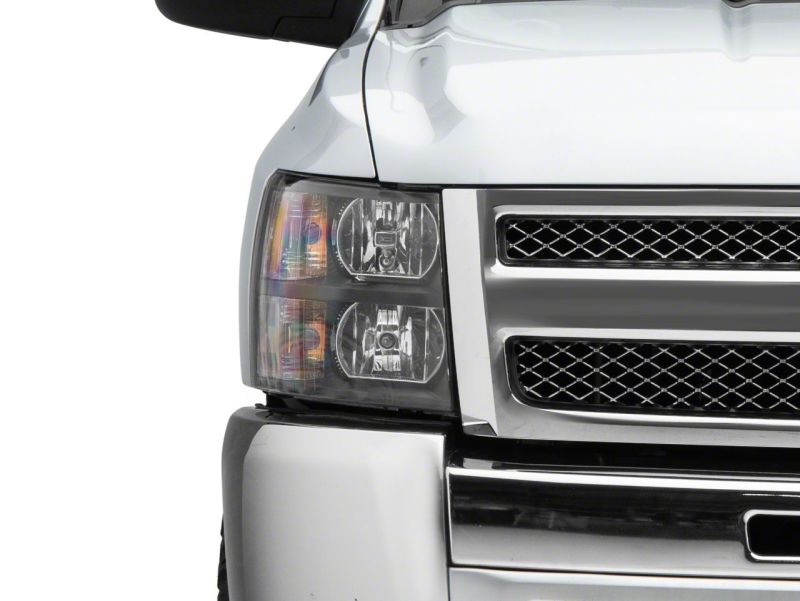 Raxiom 07-13 Chevrolet Silverado 1500 Euro Headlights- Blk Housing (Clear Lens) S112706 S112706 Photo - Close Up