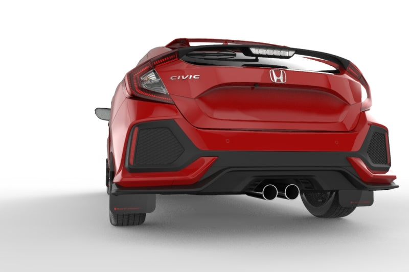 Rally Armor  17-19 Honda Civic Sport Touring UR Black Mud Flap MF51-UR-BLK/RD User 2