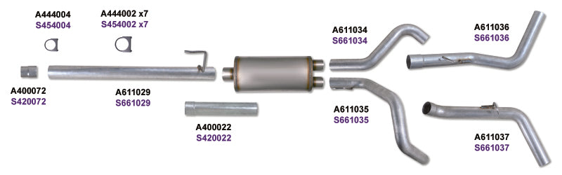 Diamond Eye Performance Diamond Eye KIT 3in CB DUAL GAS AL FORD 5.4L F150 04-08 K3322A K3322A Photo - Unmounted