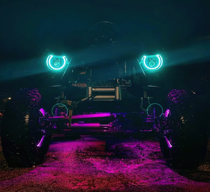 ORACLE Lighting Oracle 7in High Powered LED Headlights - Black Bezel - ColorSHIFT 2.0 5769-333 5769-333 Photo - lifestyle view