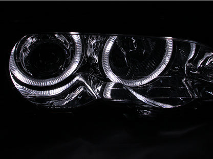 Anzo 2000-2003 BMW 3 Series E46 Projector Headlights w/ Halo Chrome 121268 Photo - Unmounted