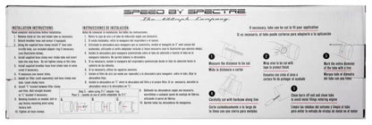 Spectre Universal Intake Tube Kit 3in. - Aluminum - Black 8219K 8219K Photo - in package