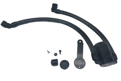 J&L 2018-2023 Ford Mustang GT Driver Side Oil Separator 3.0 - Black Anodized 3024D-B 3024D-B Photo - Primary