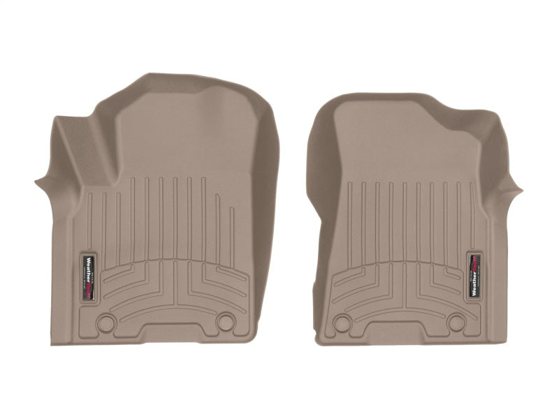 WeatherTech WT FloorLiner - Front - Tan Floor Mats Floor Mats - Rubber main image