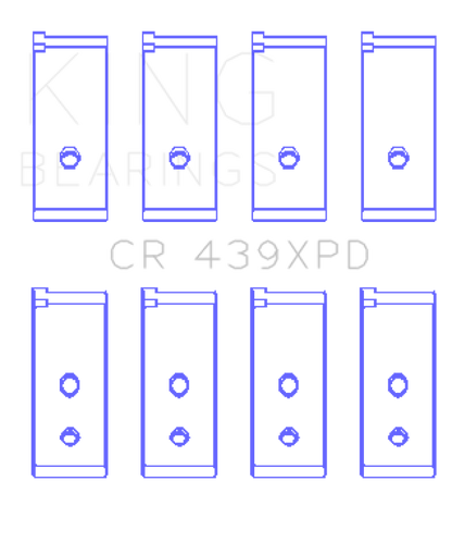 King Engine Bearings King Honda B-Series Dowel (Size STDX) Performance Rod Bearing Set CR439XPDSTDX CR439XPDSTDX Photo - Primary