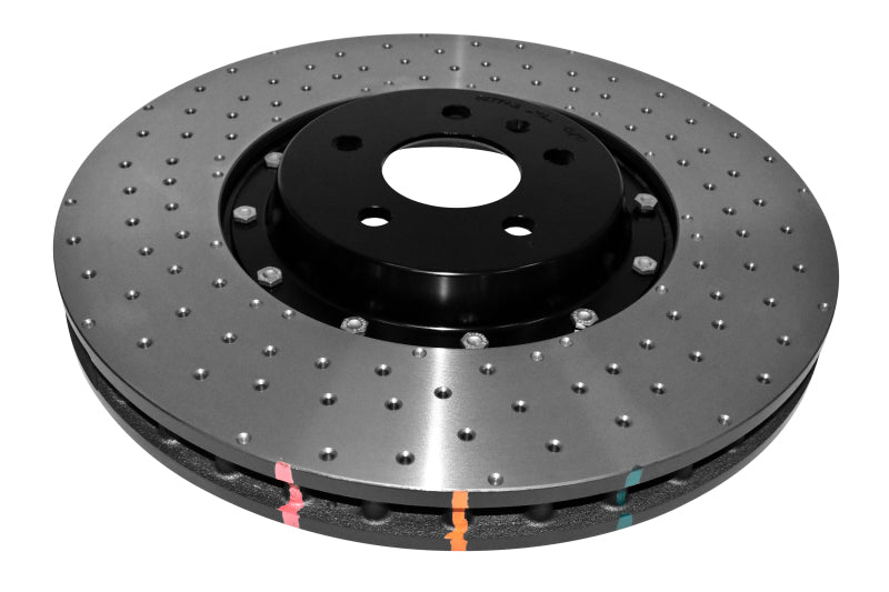 DBA 14-17 Audi A8 Quattro Front Slotted 5000 Series 2 Piece Rotor Assembled w/ Black Hat Drill/Dimp 52774BLKXD 52774BLKXD Photo - out of package