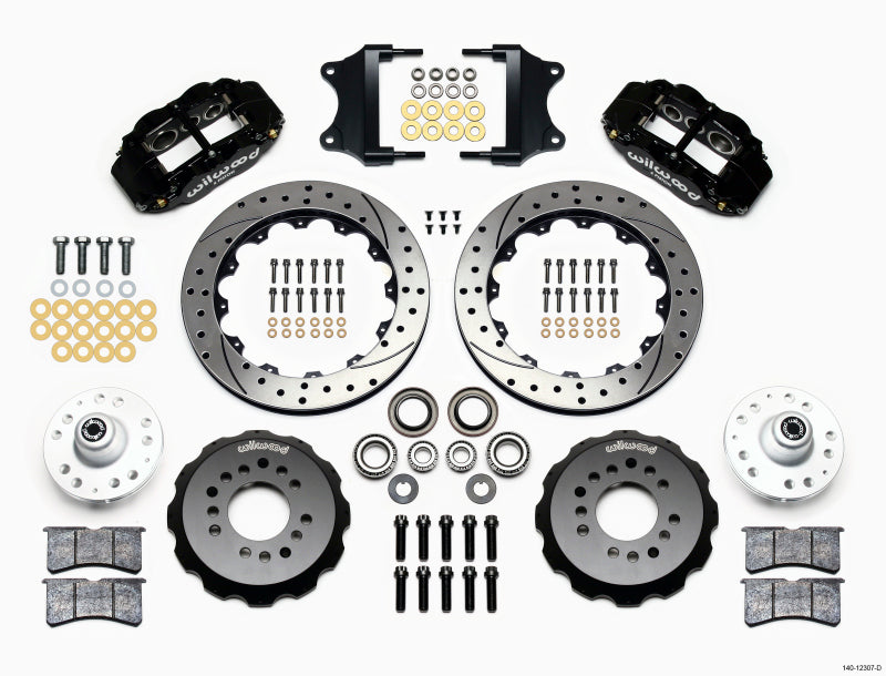 Wilwood Narrow Superlite 6R Front Hub Kit 12.88in Heidts Tri -5 2 inch Drop Spindle 140-12307-D 140-12307-D Photo - Primary