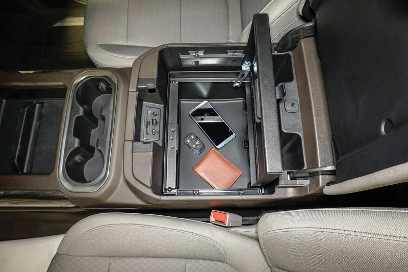 Tuffy Products Tuffy Console Safe W/ Combo Lock For Chevrolet Silverado And Gmc Sierra W/ Flow Thru Console 356-01-A 356-01-A Photo - Mounted