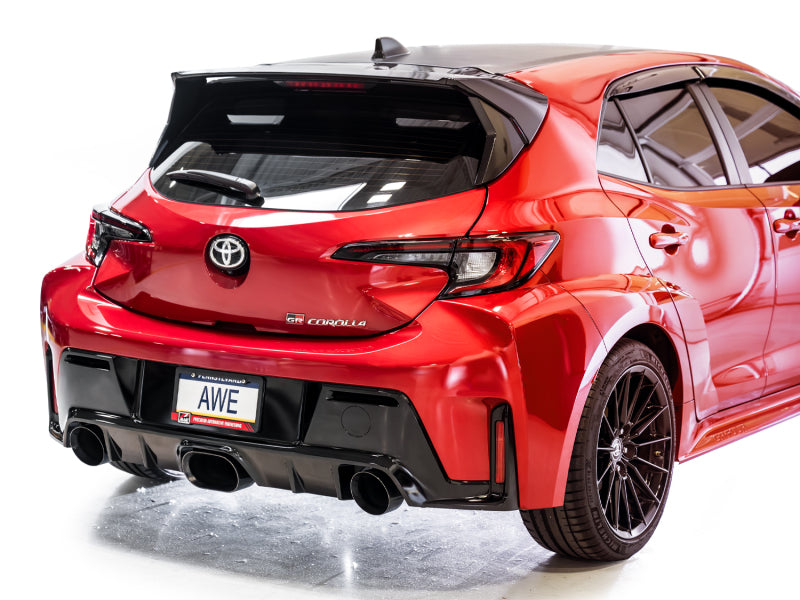 AWE Tuning 2023+ Toyota GR Corolla Touring Edition Exhaust - Diamond Black Tips 3015-53472 3015-53472 Photo - Mounted