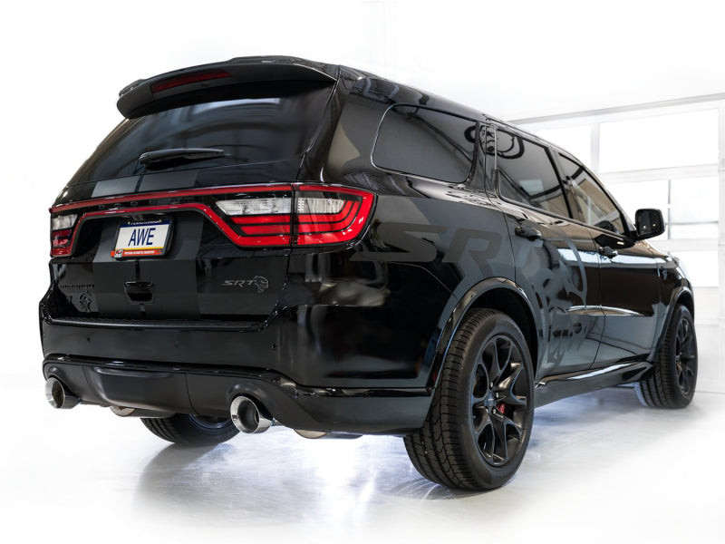AWE Tuning 18-23 Dodge Durango SRT & Hellcat Touring Edition Exhaust - Chrome Silver Tips 3015-32952 3015-32952 Photo - Mounted