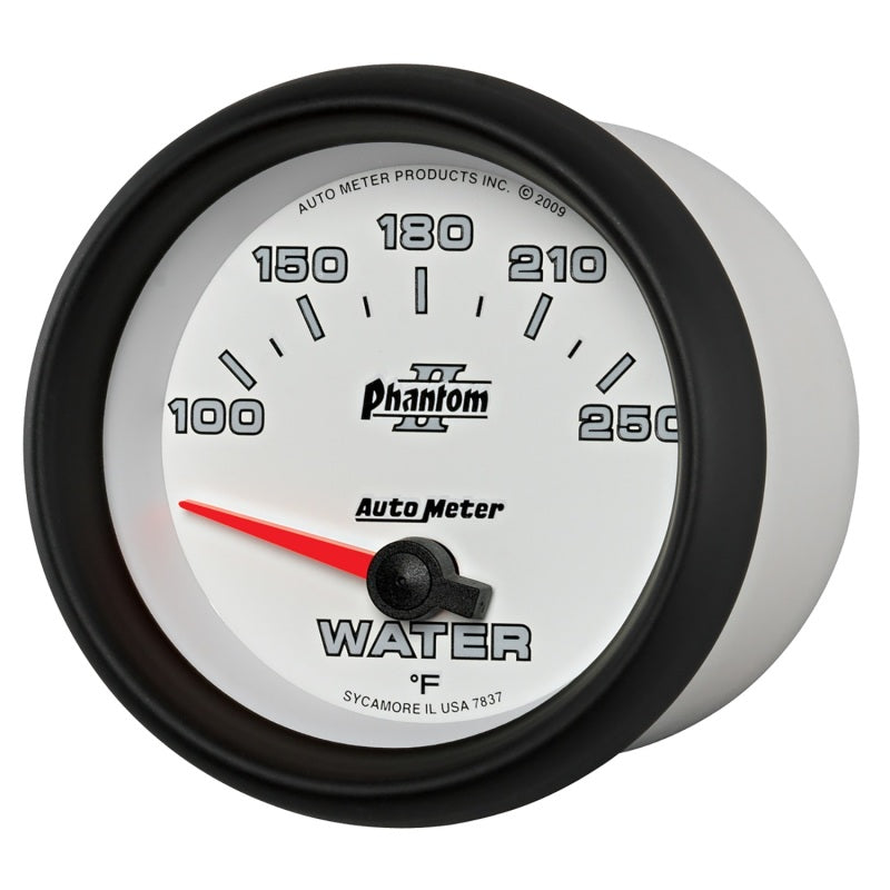 Autometer Gauge, Water Temp, 2 5/8", 100-250 deg. F, Electric, Phantom II 7837 User 2