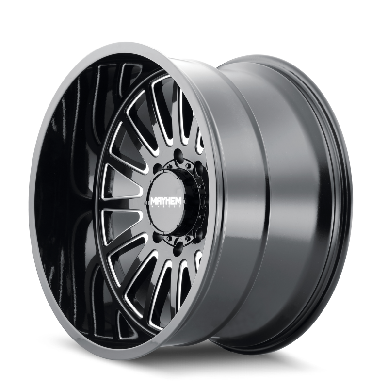Mayhem 8114 Utopia 22x12 / 6x135 BP / -44mm Offset / 87.1mm Hub Black w/ Milled Spokes Wheel 8114-22236BM 8114-22236BM Photo - Primary