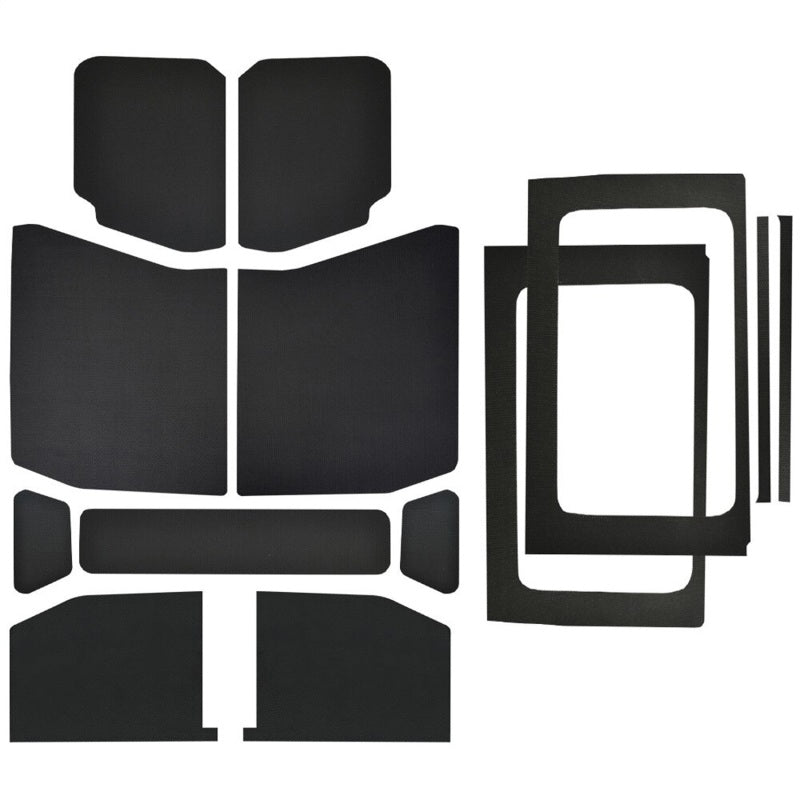 DEI 2018-Up Jeep Wrangler JL 4-Door Leather Look Headliner Complete Kit 13-pc - Black 50182 50182 Photo - Primary