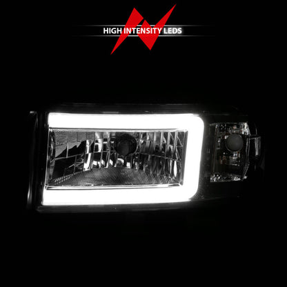 ANZO 94-02 Dodge RAM Crystal Headlight - w/ Light Bar Chrome Housing 111555 111555 User 5