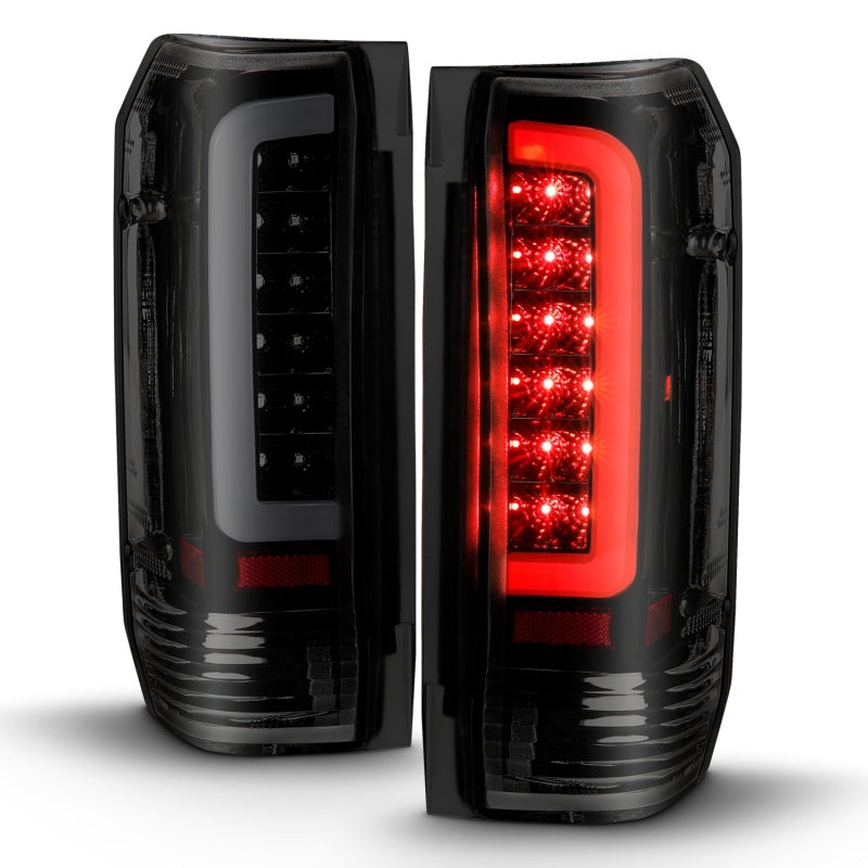 ANZO 1987-1996 Ford F-150 LED Taillights Black Housing Smoke Lens (Pair) 311351 311351 Photo - Unmounted