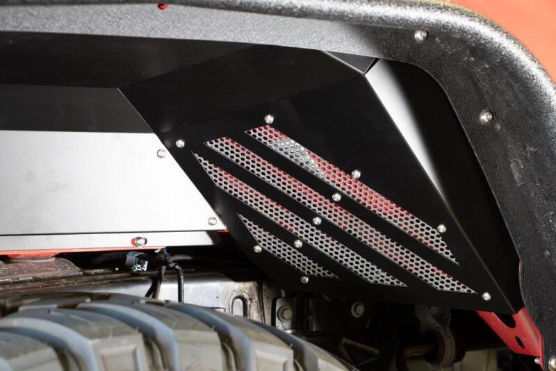 Fishbone Offroad 2020+ Jeep Gladiator Inner Fenders Rear Raw Aluminum FB33210R FB33210R Photo - lifestyle view