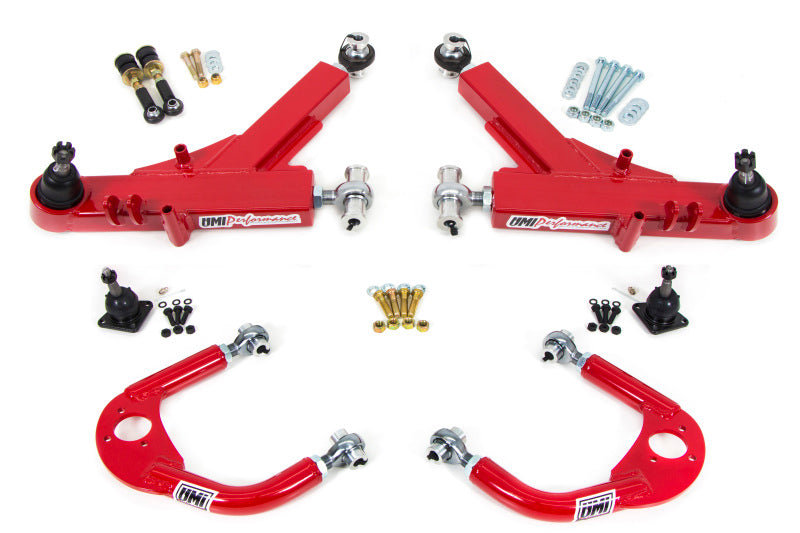 UMI Performance 93-02 GM F-Body A-Arm Kit Road Race Boxed Lower + Adj Upper 230910-R 230910-R Photo - Primary