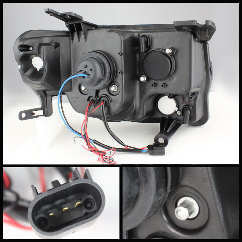 Spyder Ford Escape 08-12 Projector Headlights Halogen Model Only - DRL Chrome PRO-YD-FES08-DRL-C 5074232 5074232 User 1