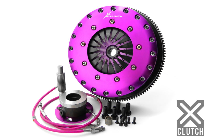 XCLUTCH 99-02 Nissan Skyline GT-R 2.6L 9in Twin Solid Organic Clutch Kit XKNI23683-2G XKNI23683-2G Photo - Primary