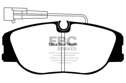 EBC 92-98 Alfa Romeo 155 2.0 Turbo Yellowstuff Front Brake Pads DP4733R DP4733R Photo - Primary