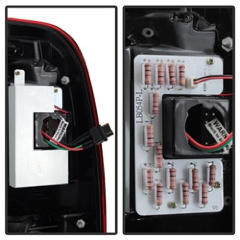 Spyder 08-16 Ford Super Duty F-250 V3 Light Bar LED Tail Lights - Red Clear (ALT-YD-FS07V3-LBLED-RC) 5084736 5084736 Photo - Unmounted